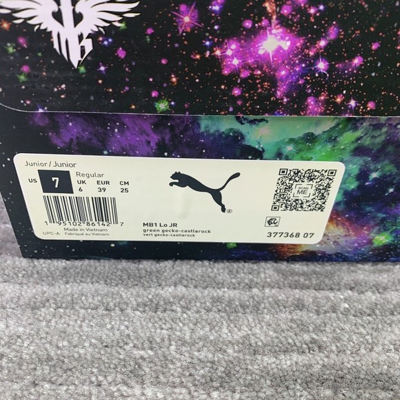 Puma LaMelo Ball MB.01 Lo "Green Gecko" Volt Grade School GS 377368-07 Brand New - Picture 9 of 11